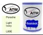 Preview: Porsche, Light Ivory, L80E: 500ml Lackdose, von ATW Autoteile West.
